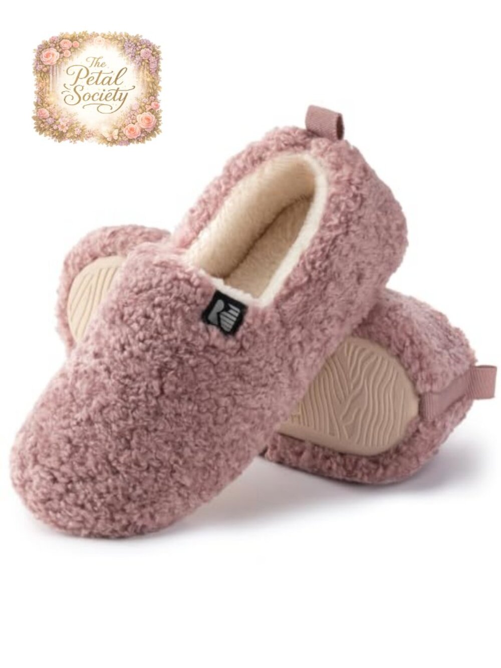 Women's Faux Shearling Closed Back Slipper Memory Foam Non-Slip Machine Washable